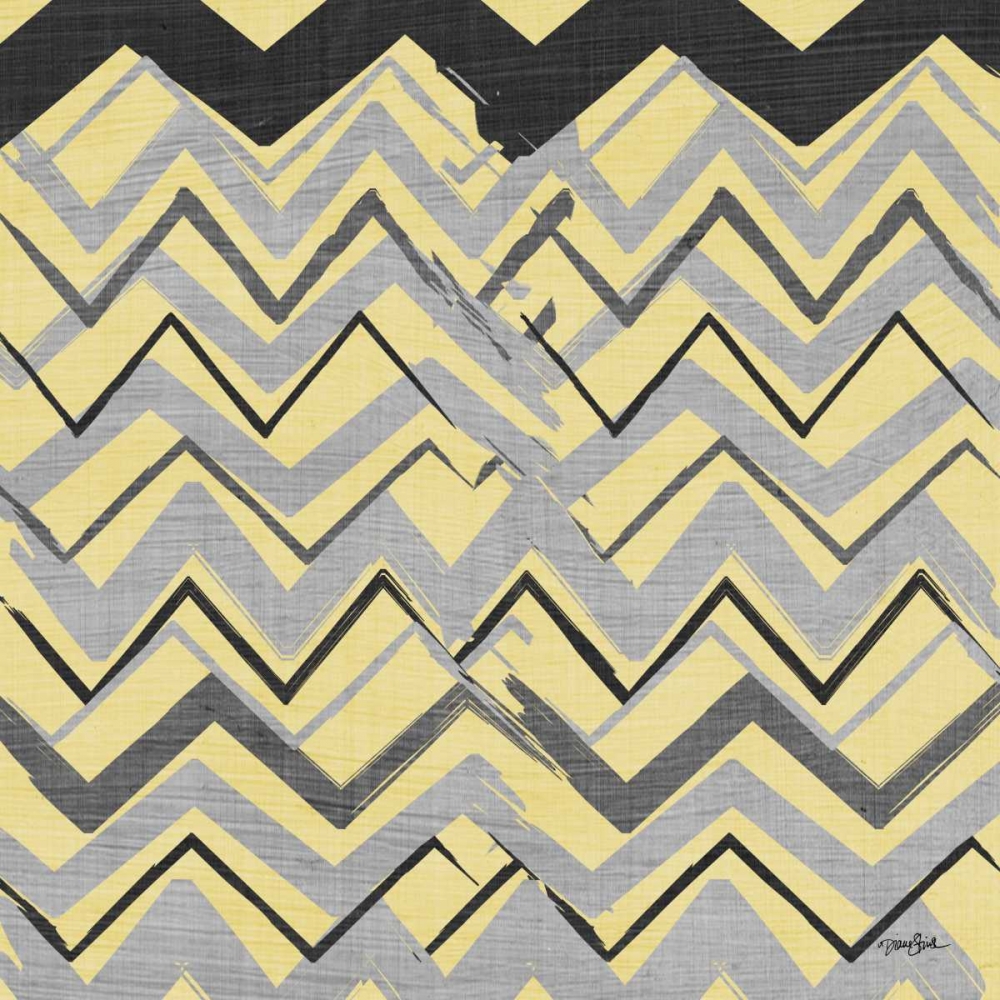 Yel Gray Stripes 1 art print by Diane Stimson for $57.95 CAD
