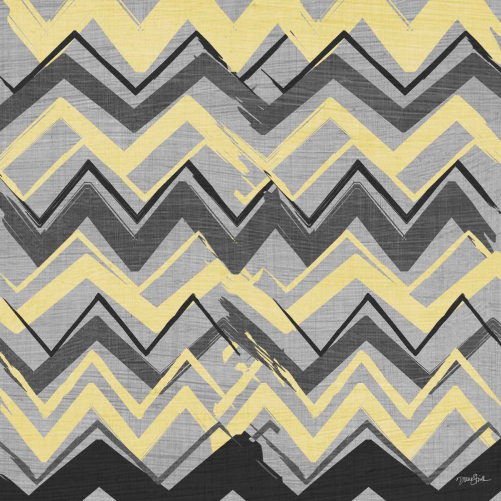 Yel Gray Stripes 2 art print by Diane Stimson for $57.95 CAD