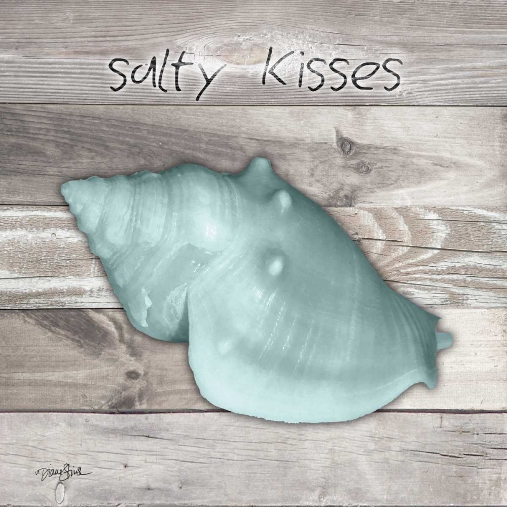 Salty Kisses Aqua Shell art print by Diane Stimson for $57.95 CAD