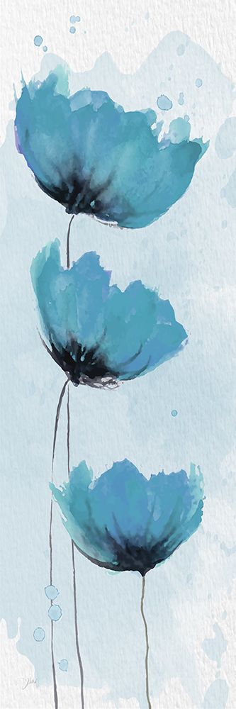 Blue Poppies 2 art print by Diane Stimson for $57.95 CAD
