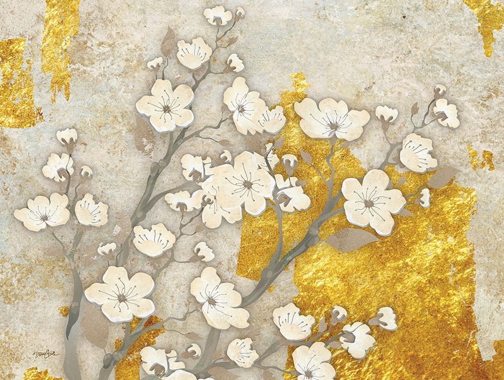 Golden Blossoms 1 art print by Diane Stimson for $57.95 CAD