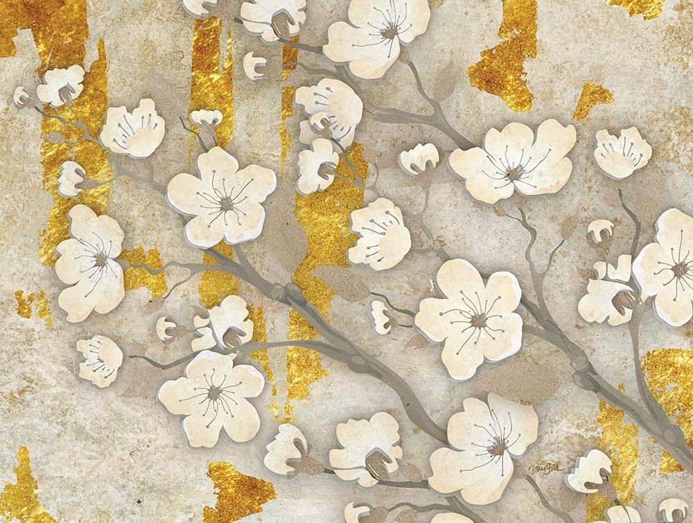 Golden Blossoms 2 art print by Diane Stimson for $57.95 CAD