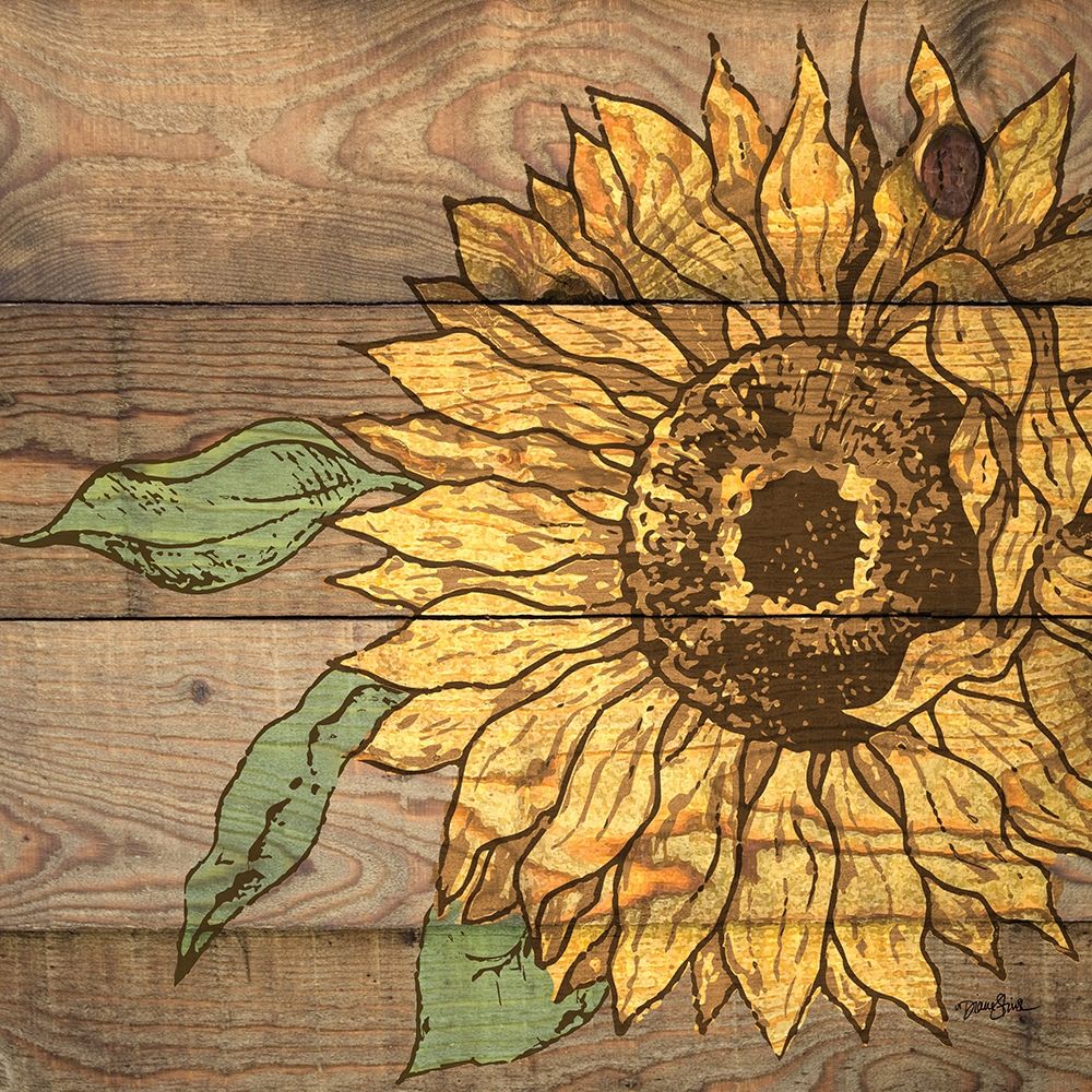 Rustic Sunflower 1 art print by Diane Stimson for $57.95 CAD