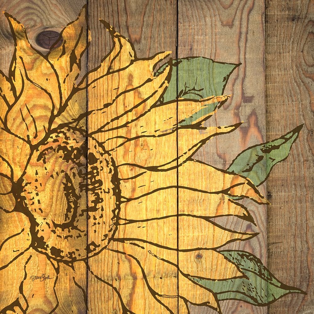Rustic Sunflower 2 art print by Diane Stimson for $57.95 CAD