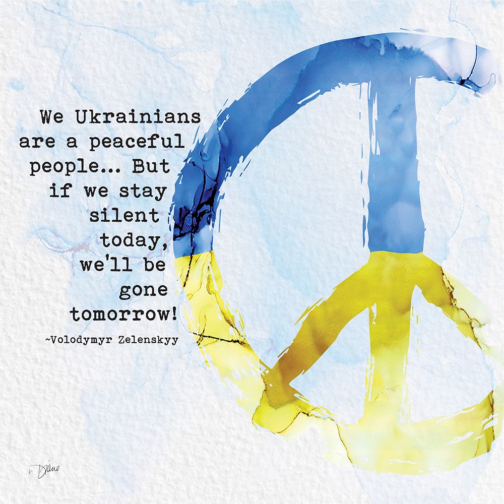 Stand With Ukraine 2 art print by Diane Stimson for $57.95 CAD