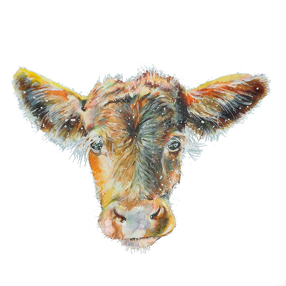 Heifer on White art print by Emma Catherine Debs for $57.95 CAD