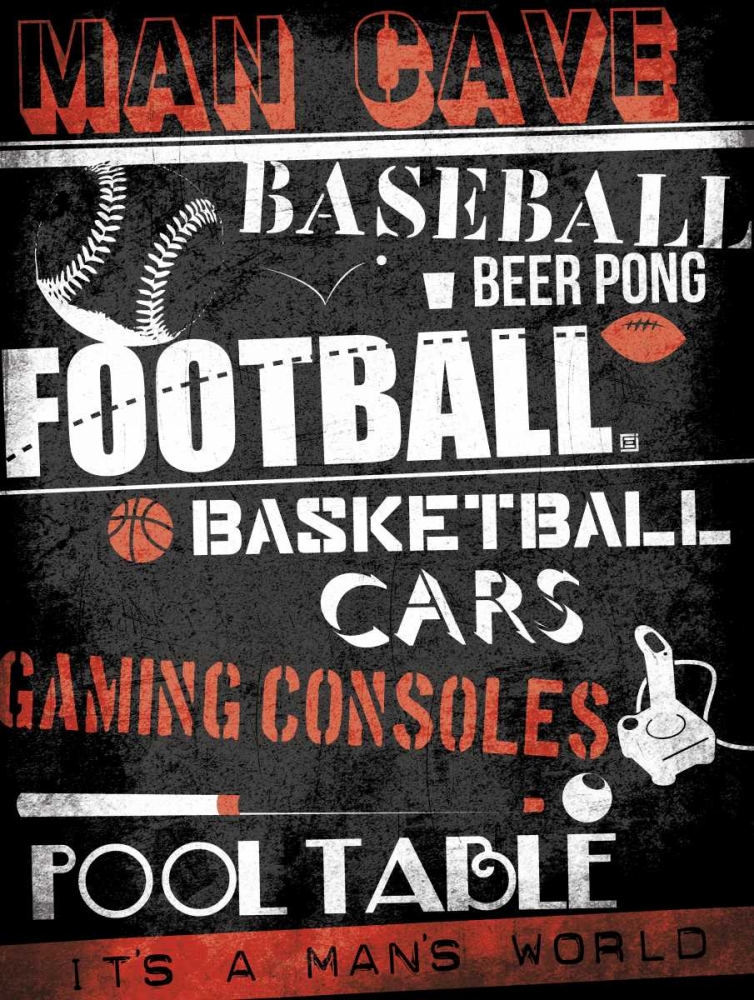 ManCave Sports art print by Enrique Rodriquez Jr. for $57.95 CAD