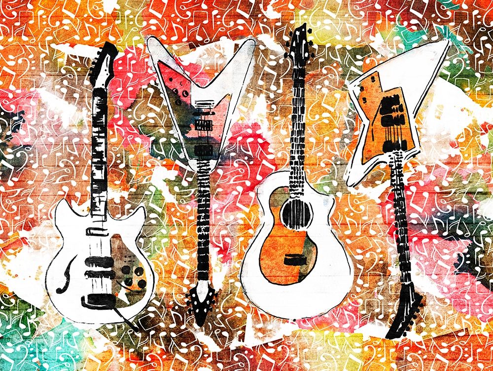 Music Guitars Two art print by Enrique Rodriquez Jr for $57.95 CAD