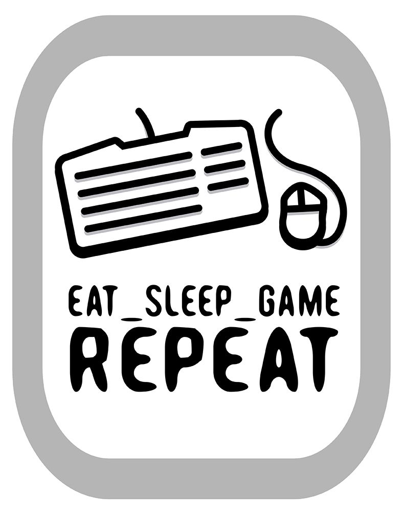 Eat Sleep Game Repeat 2 art print by Enrique Rodriquez Jr for $57.95 CAD