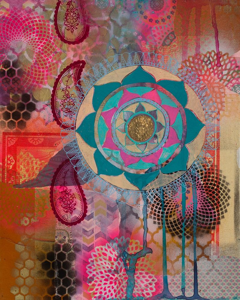 Lotus Flower Paisley 1 art print by Faith Evans-Sills for $57.95 CAD