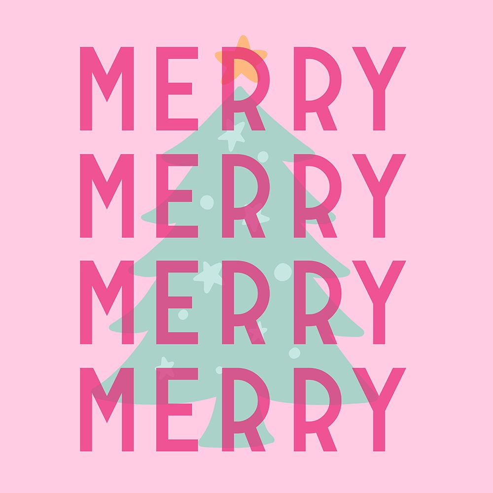 Merry Merry Merry art print by Andrea Buenfil for $57.95 CAD
