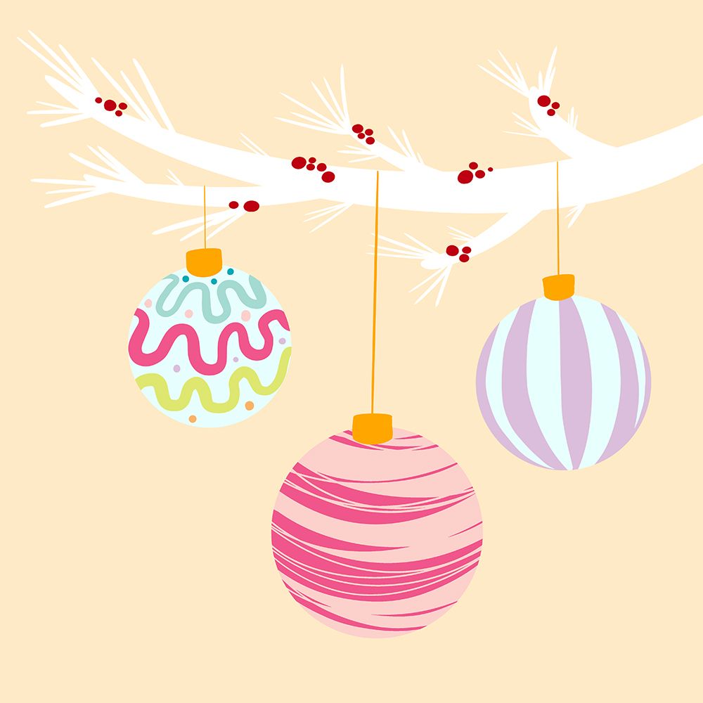 Christmas Ornaments art print by Andrea Buenfil for $57.95 CAD