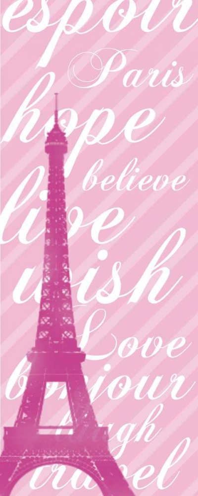 Pink Eiffel 3 art print by Lauren Gibbons for $57.95 CAD