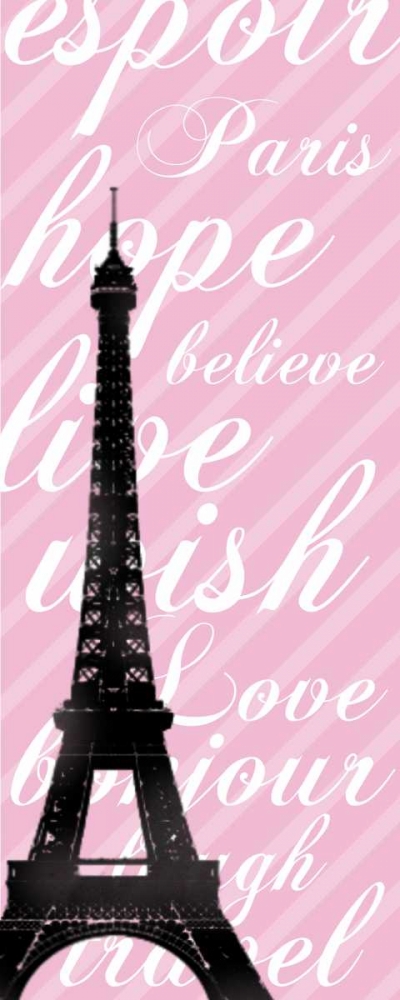 Pink Eiffel 2 art print by Lauren Gibbons for $57.95 CAD