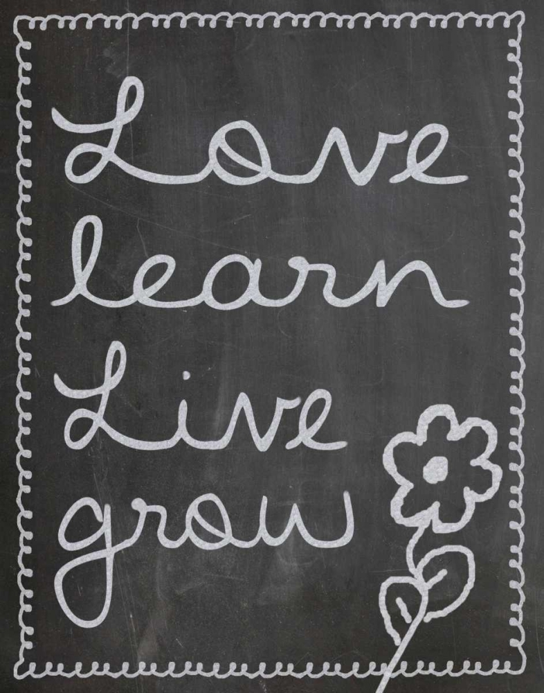 Love Learn Live Grow 2 art print by Lauren Gibbons for $57.95 CAD