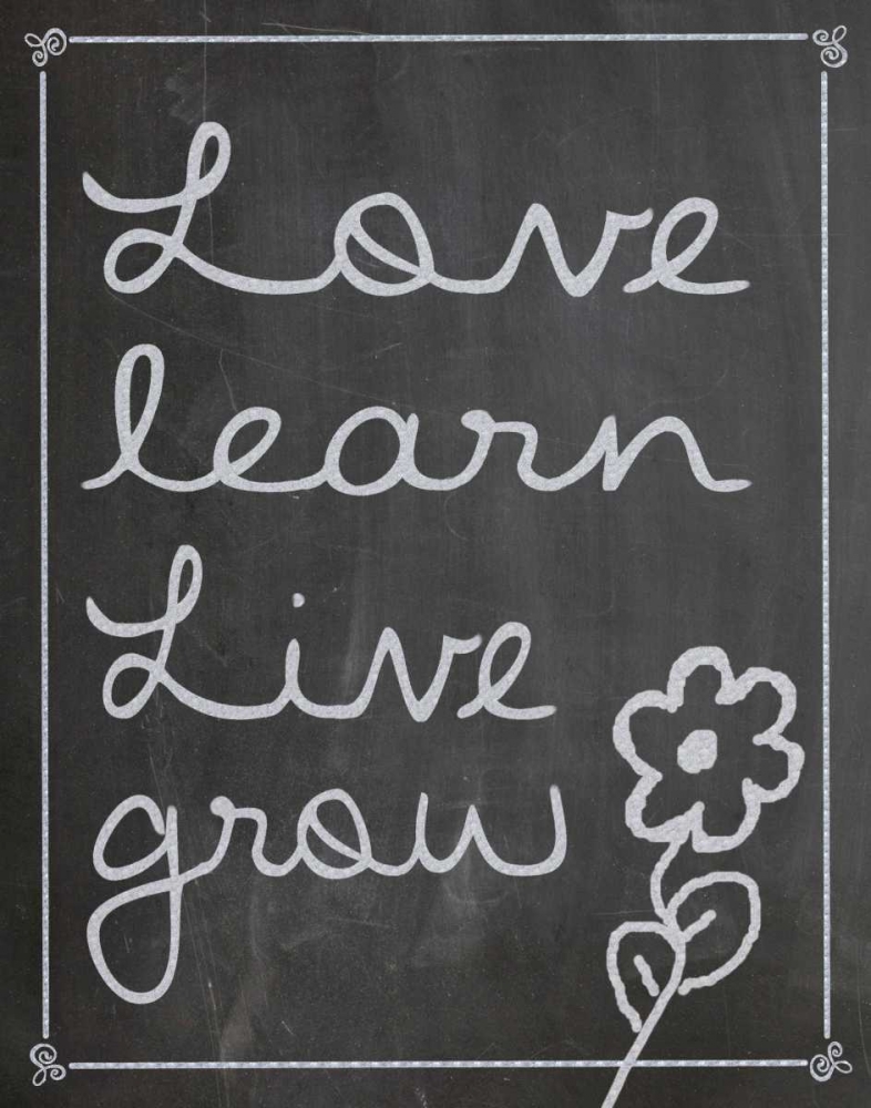 Love Learn Live Grow 1 art print by Lauren Gibbons for $57.95 CAD