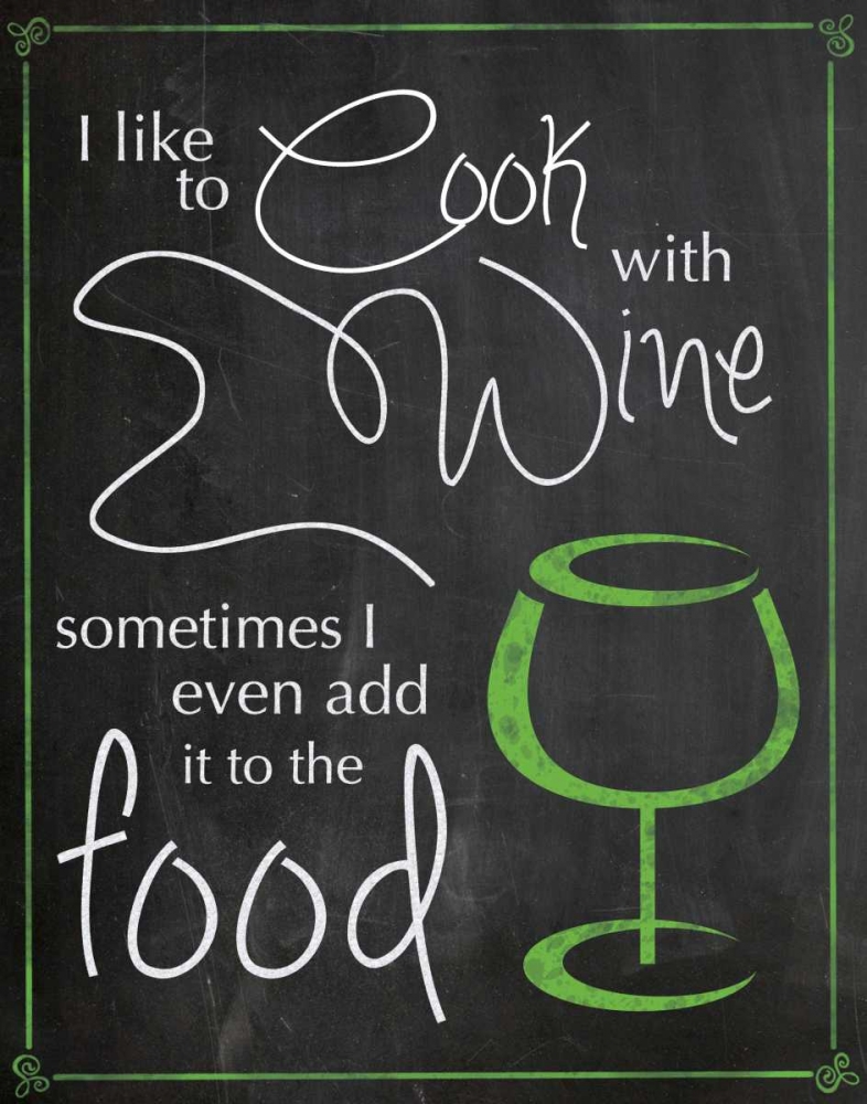 Cook With Wine art print by Lauren Gibbons for $57.95 CAD