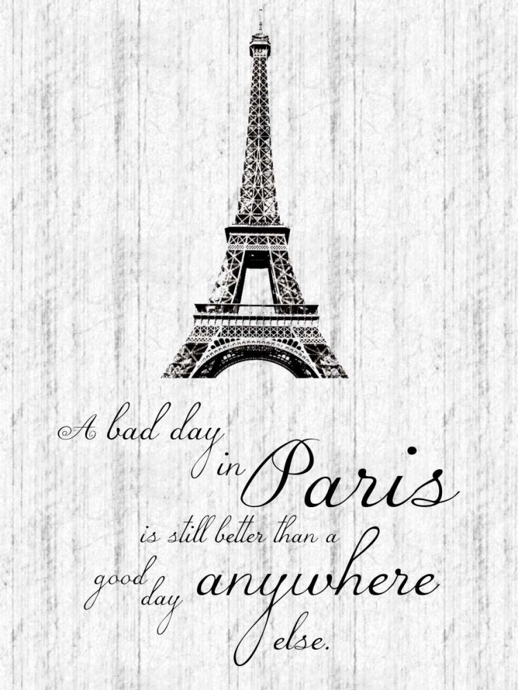 Paris Quote 1 art print by Lauren Gibbons for $57.95 CAD