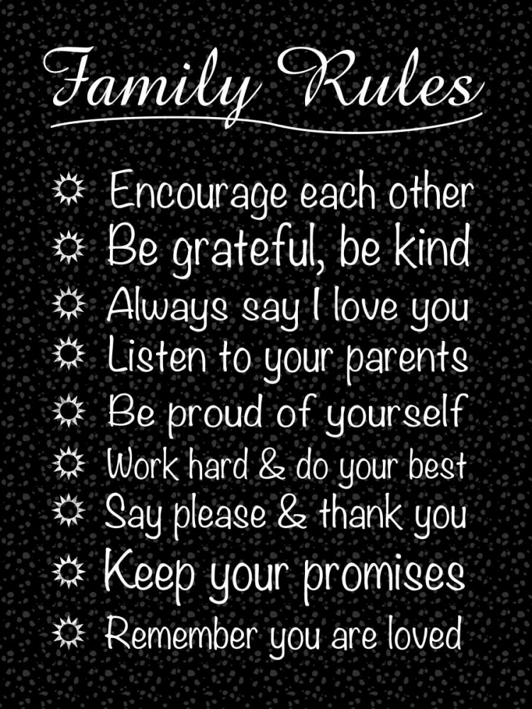 Family Rules art print by Lauren Gibbons for $57.95 CAD