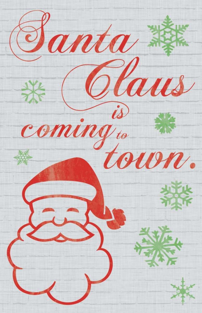 Santa Clause is Coming to Town art print by Lauren Gibbons for $57.95 CAD