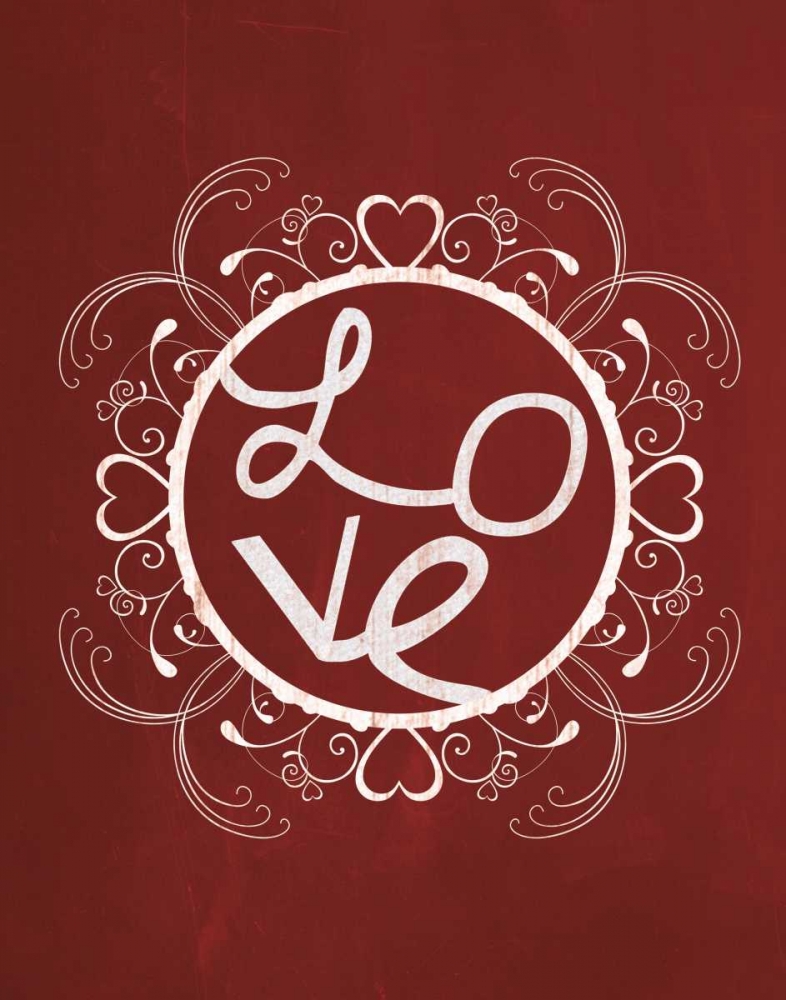 Red Chalk Love art print by Lauren Gibbons for $57.95 CAD