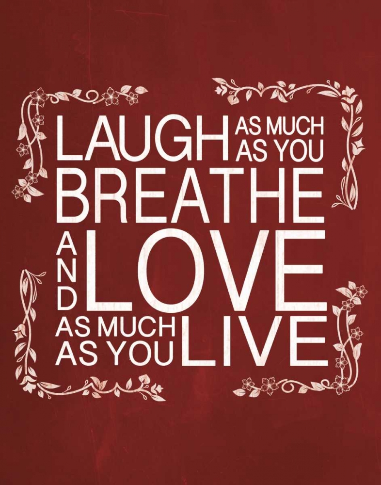 Red Chalk Laugh art print by Lauren Gibbons for $57.95 CAD