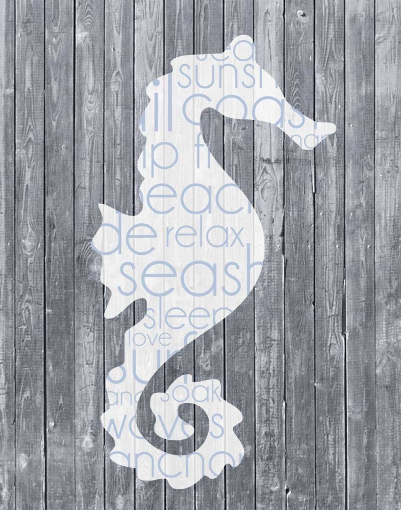 Seahorse Wood Panel art print by Lauren Gibbons for $57.95 CAD