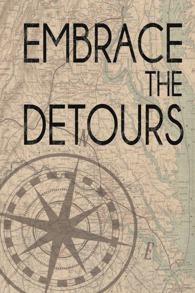 Embrace The Detours art print by Lauren Gibbons for $57.95 CAD