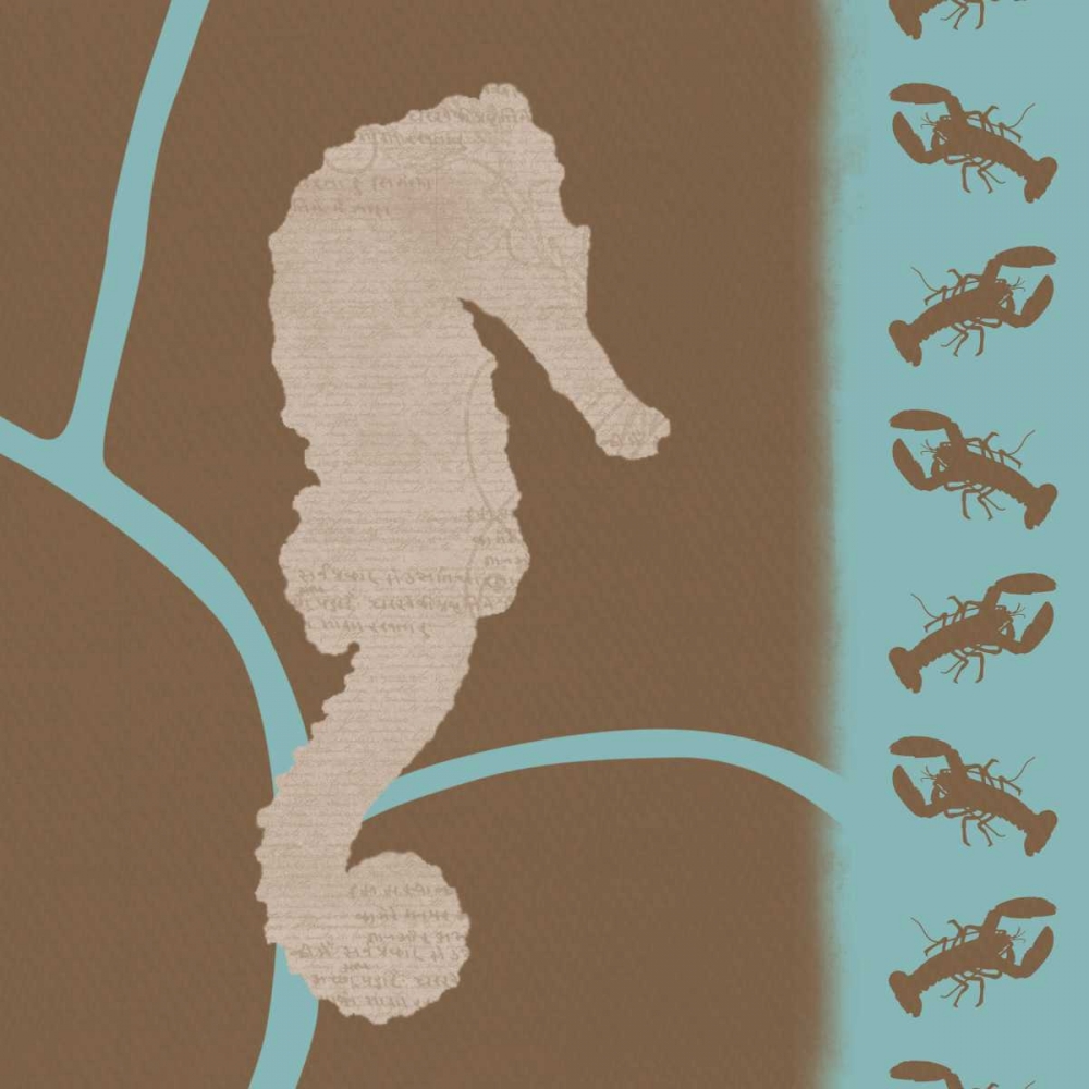 Sea Horse Pattern art print by Lauren Gibbons for $57.95 CAD