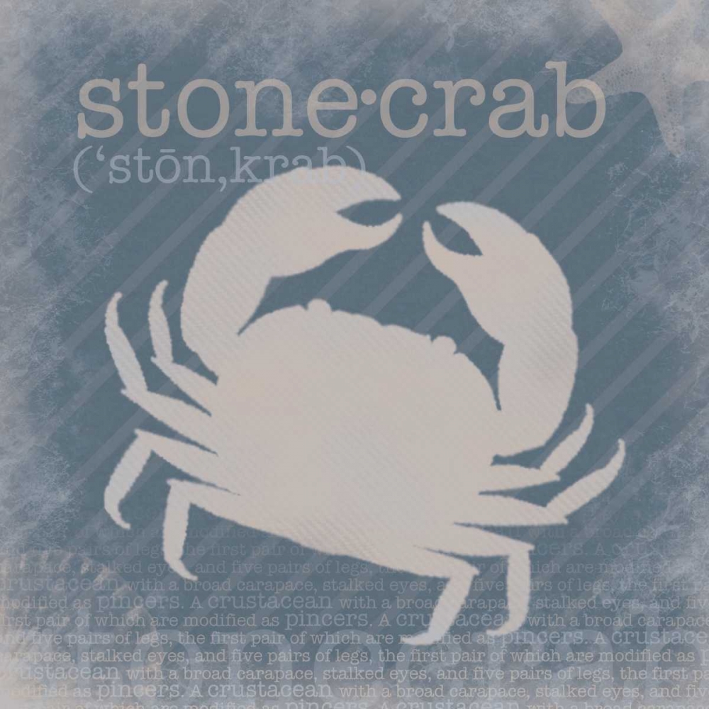 Stone Crab Definition art print by Lauren Gibbons for $57.95 CAD
