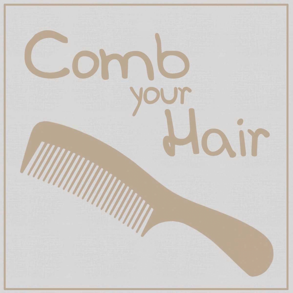 Comb Hair Brown art print by Lauren Gibbons for $57.95 CAD