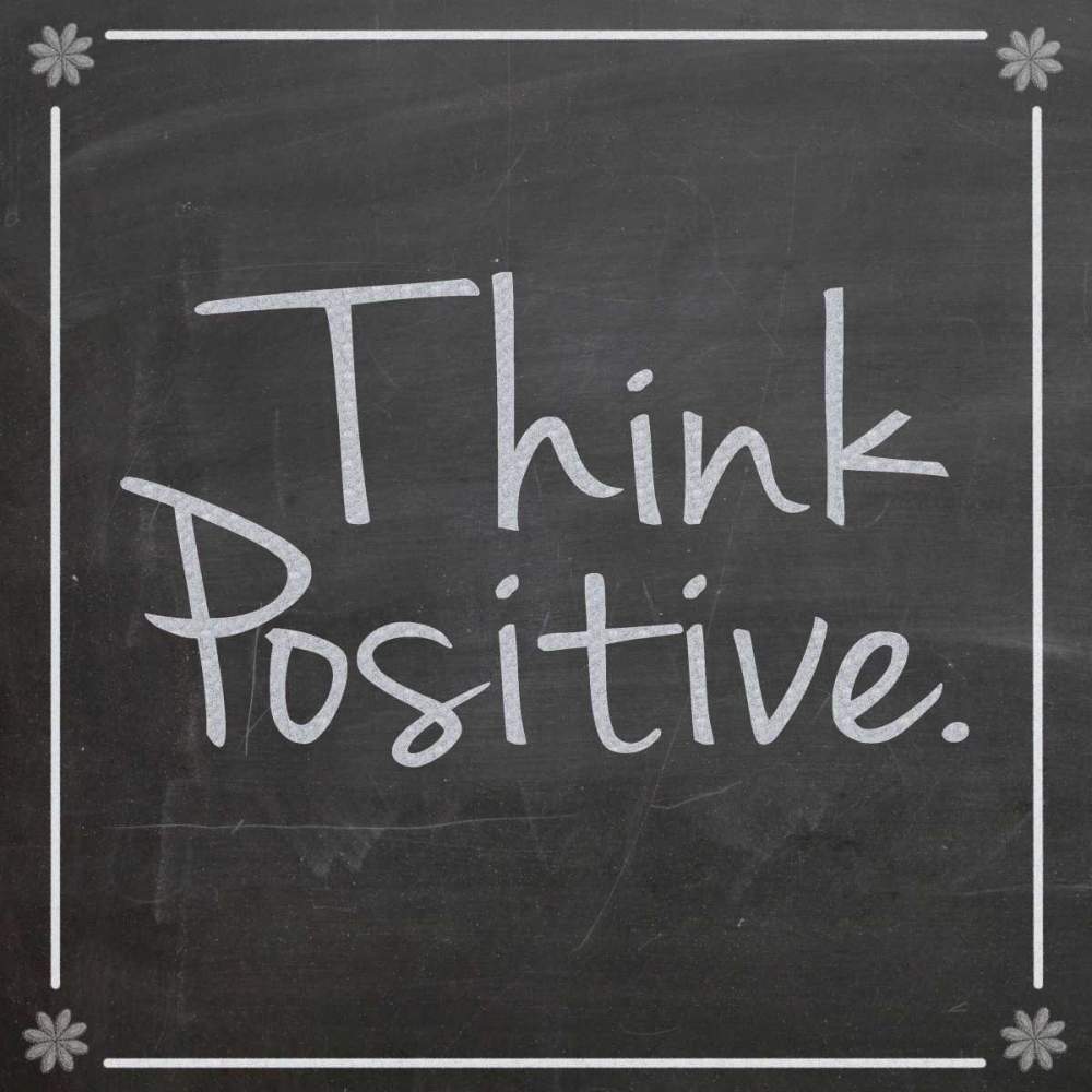 Think Positive art print by Lauren Gibbons for $57.95 CAD