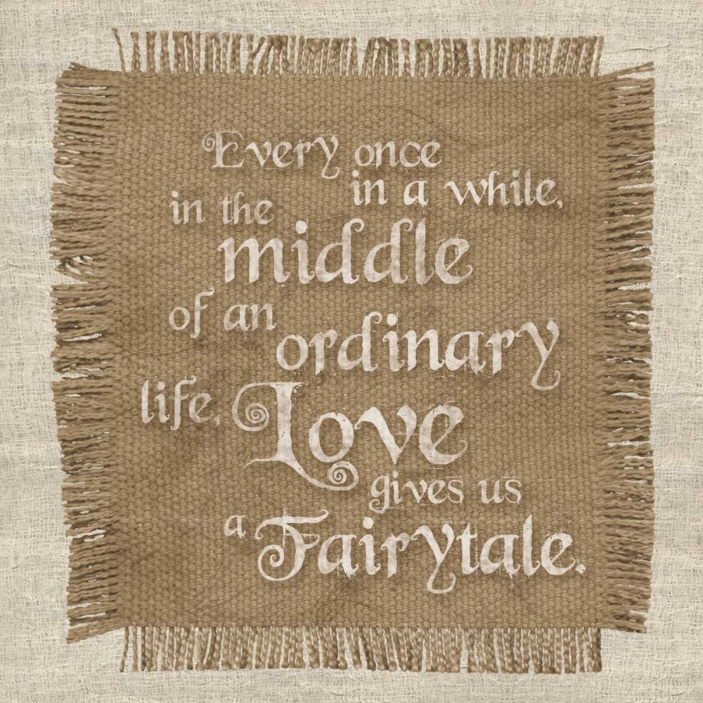 Burlap Fairytale art print by Lauren Gibbons for $57.95 CAD