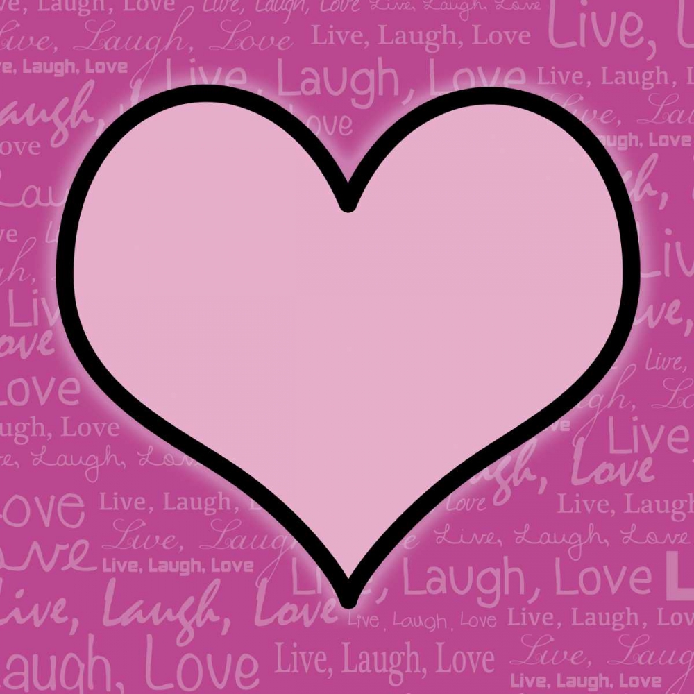 Love Heart Words 1 art print by Lauren Gibbons for $57.95 CAD