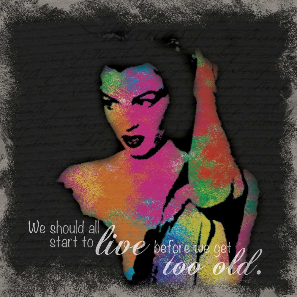 Marilyn Rainbow Live art print by Lauren Gibbons for $57.95 CAD