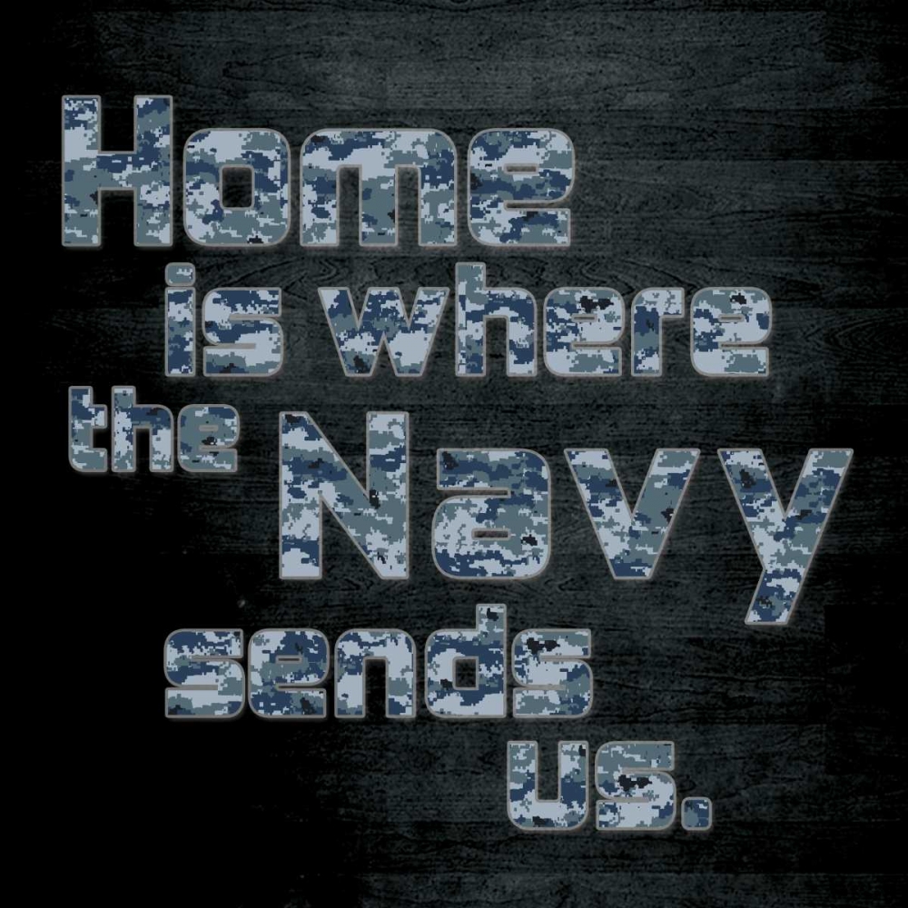 Navy Home art print by Lauren Gibbons for $57.95 CAD