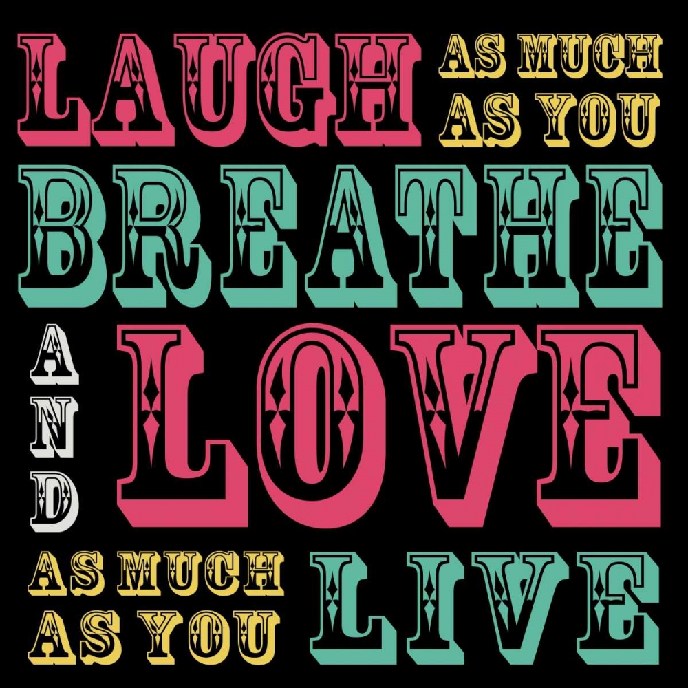 Laugh and Love art print by Lauren Gibbons for $57.95 CAD