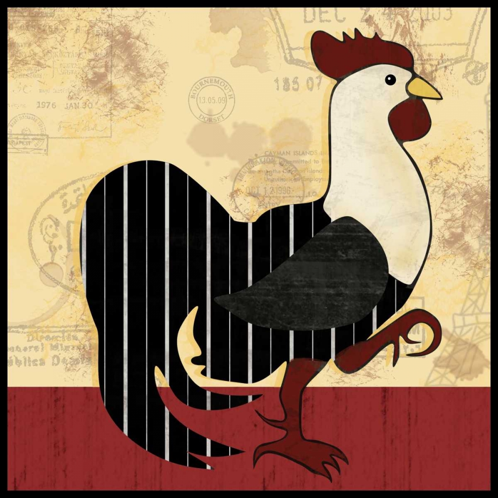 A Horizontal Rooster art print by Lauren Gibbons for $57.95 CAD