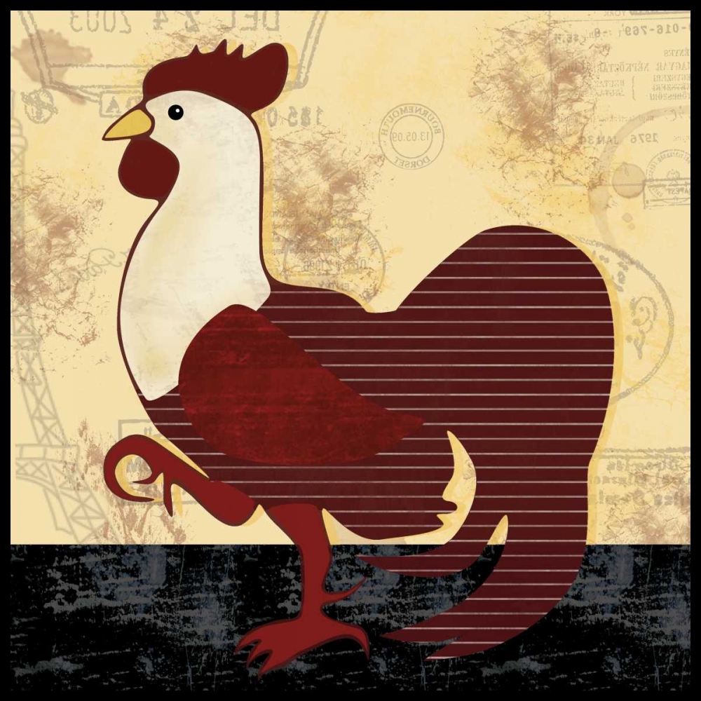A Vertical Rooster art print by Lauren Gibbons for $57.95 CAD