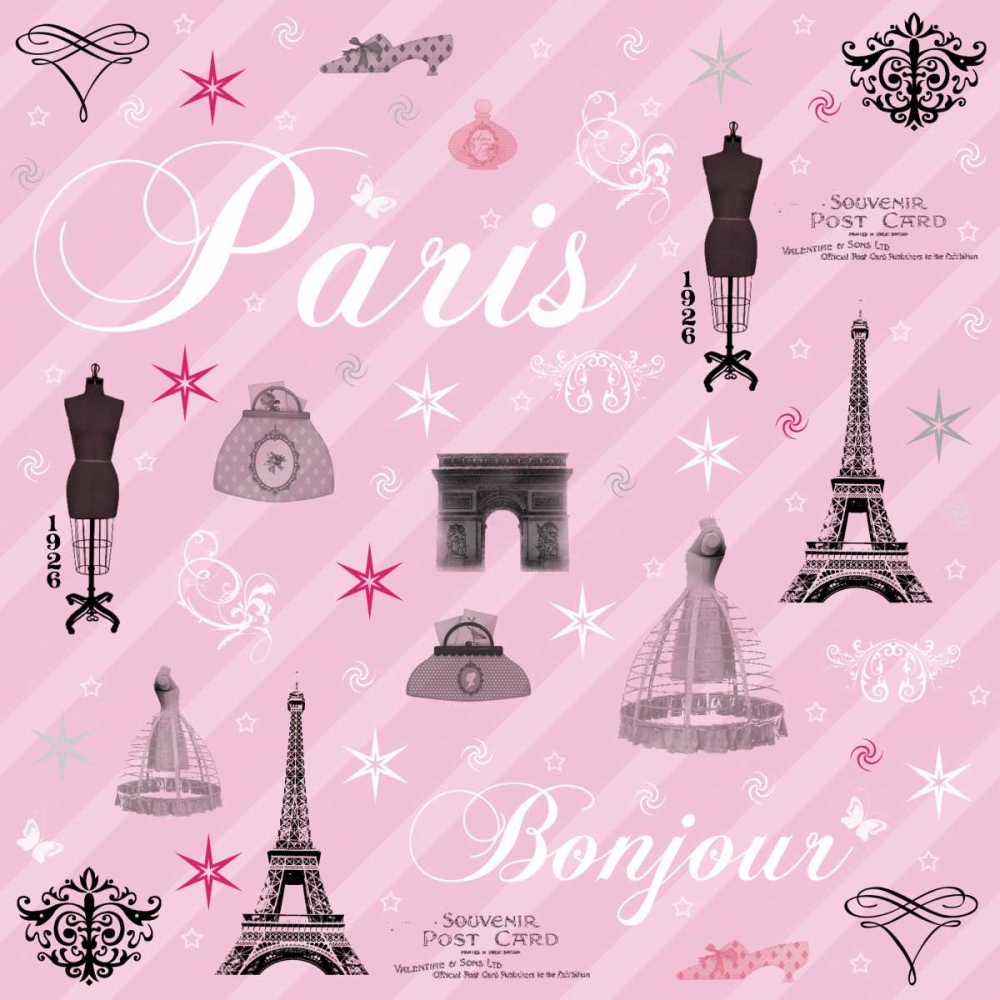Paris Collage art print by Lauren Gibbons for $57.95 CAD