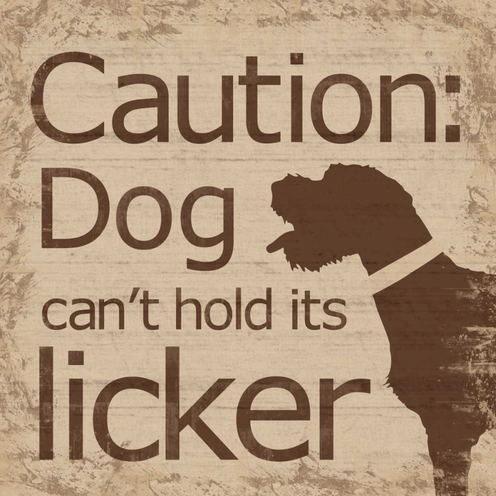 Caution Dog B art print by Lauren Gibbons for $57.95 CAD