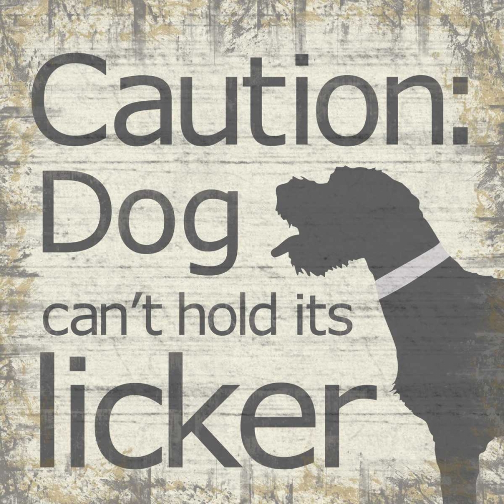 Caution Dog art print by Lauren Gibbons for $57.95 CAD
