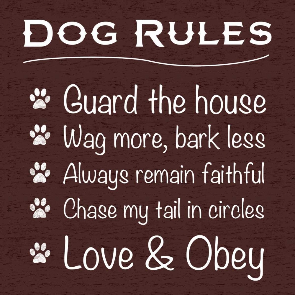 Dog Rules art print by Lauren Gibbons for $57.95 CAD