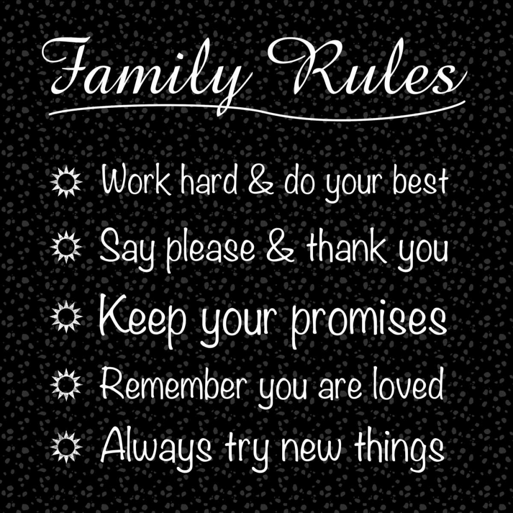 Family Rules art print by Lauren Gibbons for $57.95 CAD