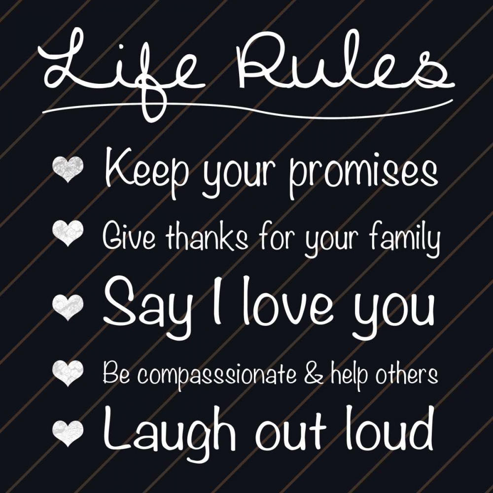 Life Rules art print by Lauren Gibbons for $57.95 CAD