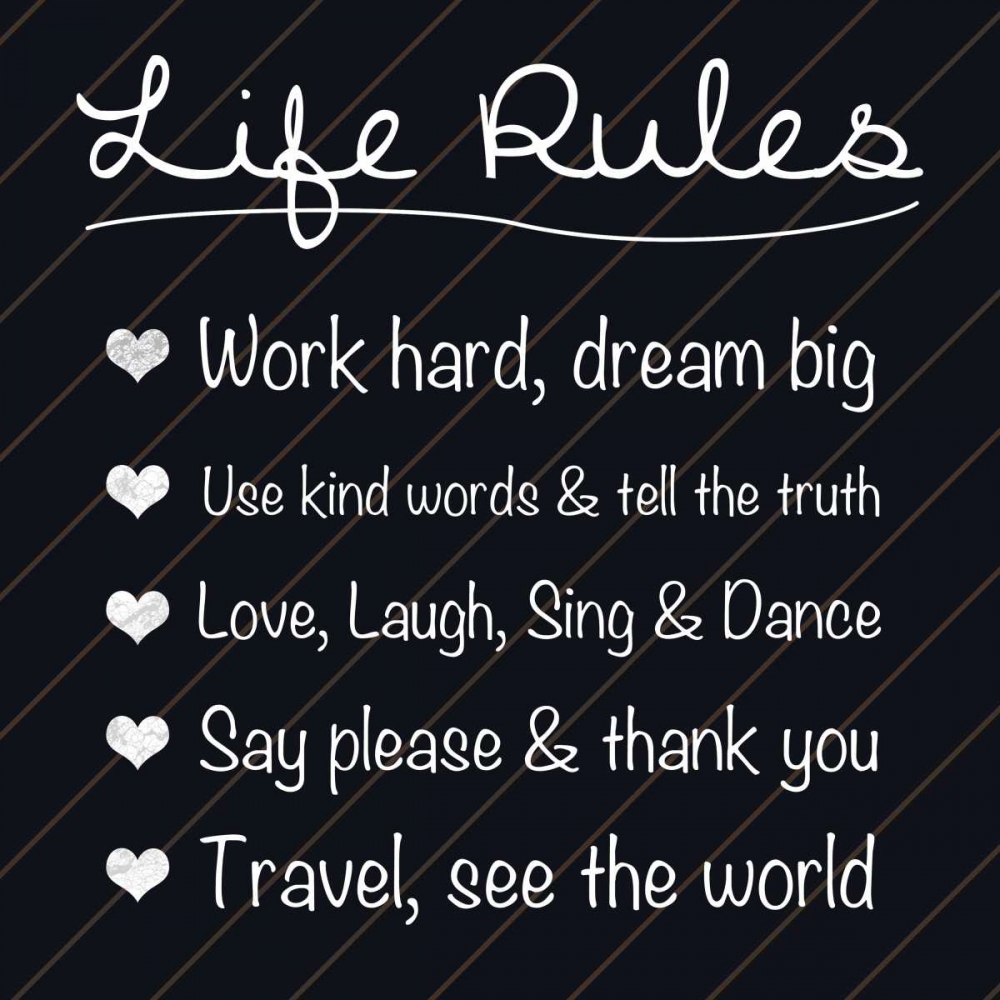 Life Rules art print by Lauren Gibbons for $57.95 CAD