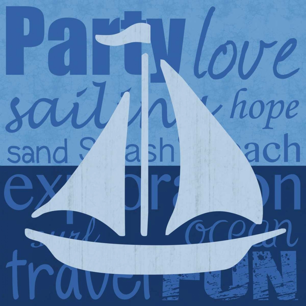 Beach Sail art print by Lauren Gibbons for $57.95 CAD