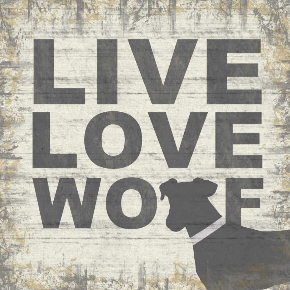 Live Love Wolf art print by Lauren Gibbons for $57.95 CAD
