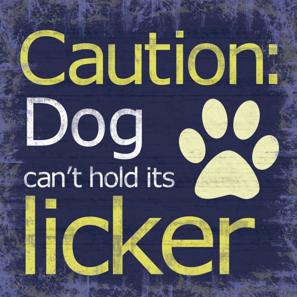 Caution Dog art print by Lauren Gibbons for $57.95 CAD