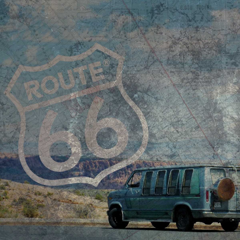 Route 66 Van art print by Lauren Gibbons for $57.95 CAD
